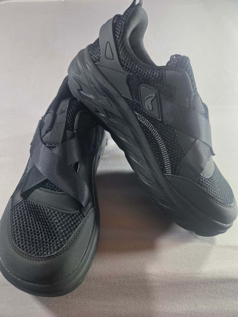 Other Orthocomfoot Mens Black Wide Orthopedic Walking Shoes Size 9